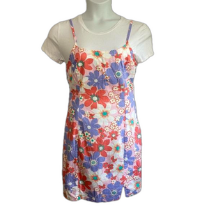 Cabana By Crown & Ivy Meadow Pink Floral Preppy Dress 2 Piece Set SKU0704